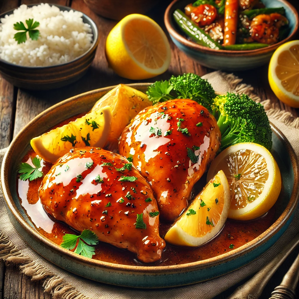 עוף בלימון ודבש