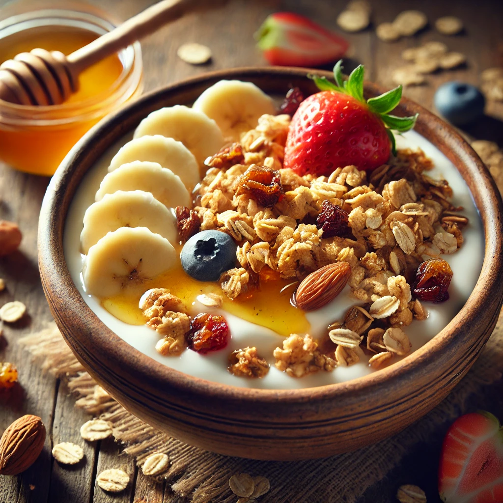 מתכון גרנולה ביתית עם יוגורט ודבש