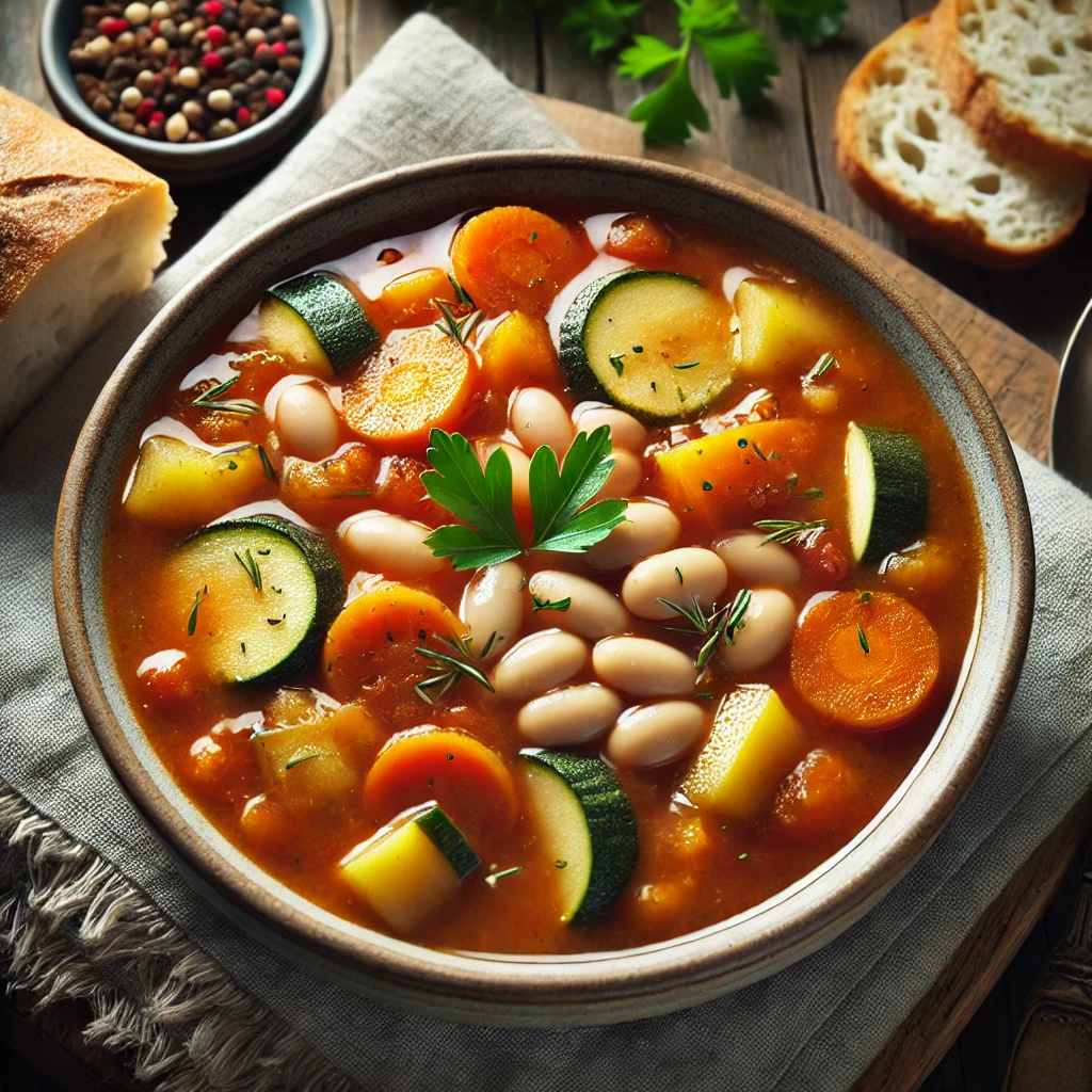 מתכון למרק ירקות עשיר עם שעועית לבנה