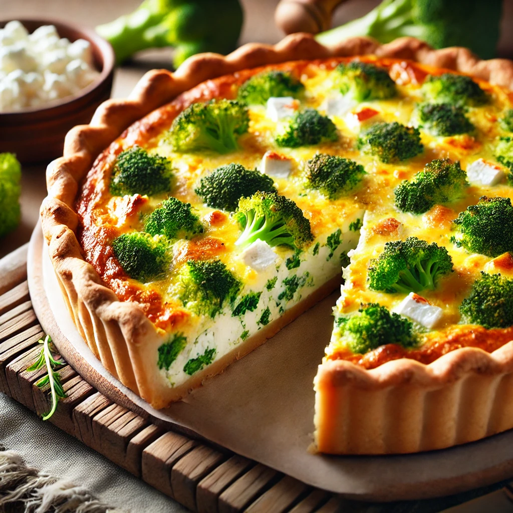 פשטידת ברוקולי עם גבינת קוטג'