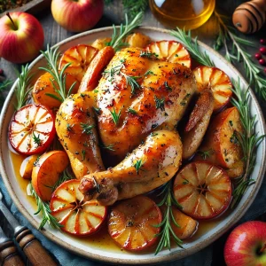 מתכון עוף בדבש ותפוחים