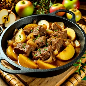 מתכון קדירת בשר בתפוחים