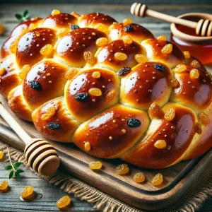 מתכון חלת דבש עם צימוקים