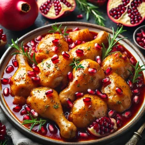 מתכון תבשיל עוף ורימונים