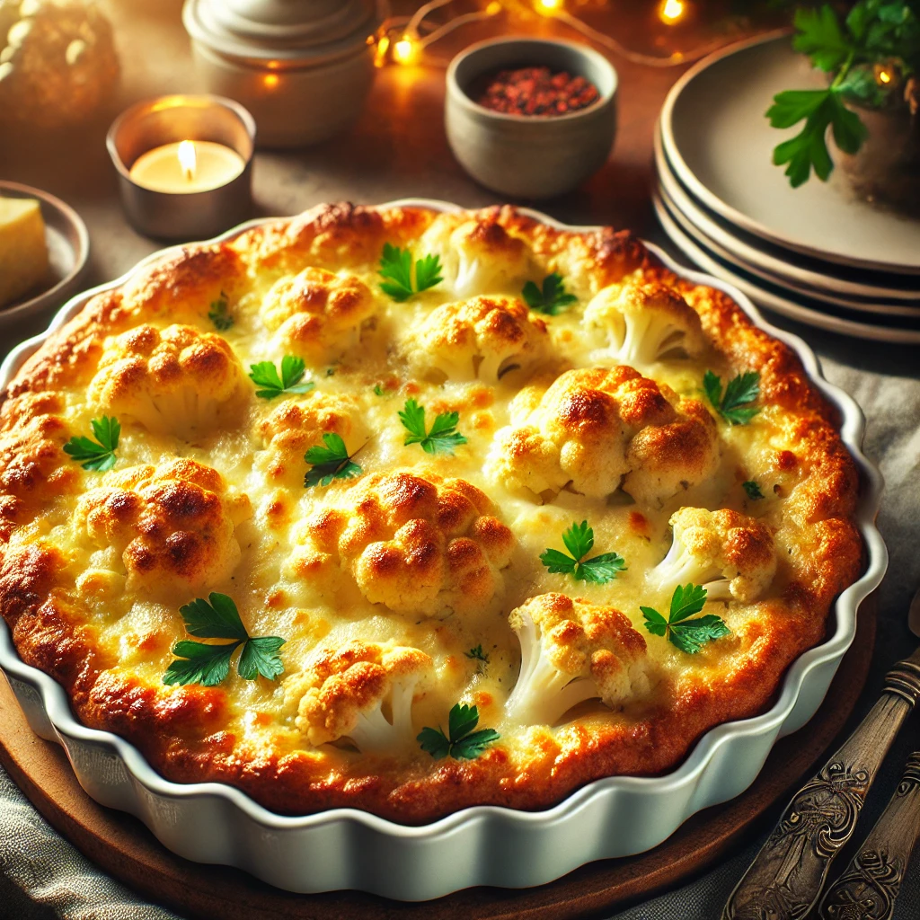 מתכון פשטידת כרובית וגבינה