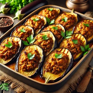 מתכון מוסקה חצילים ובשר טחון