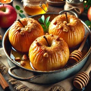 מתכון תפוחים אפויים בדבש וקינמון