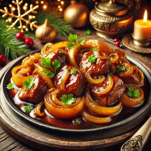 מתכון תבשיל עגל ברוטב דבש וסויה