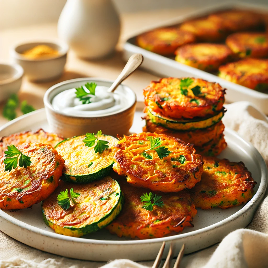 מתכון ללביבות גזר וקישואים