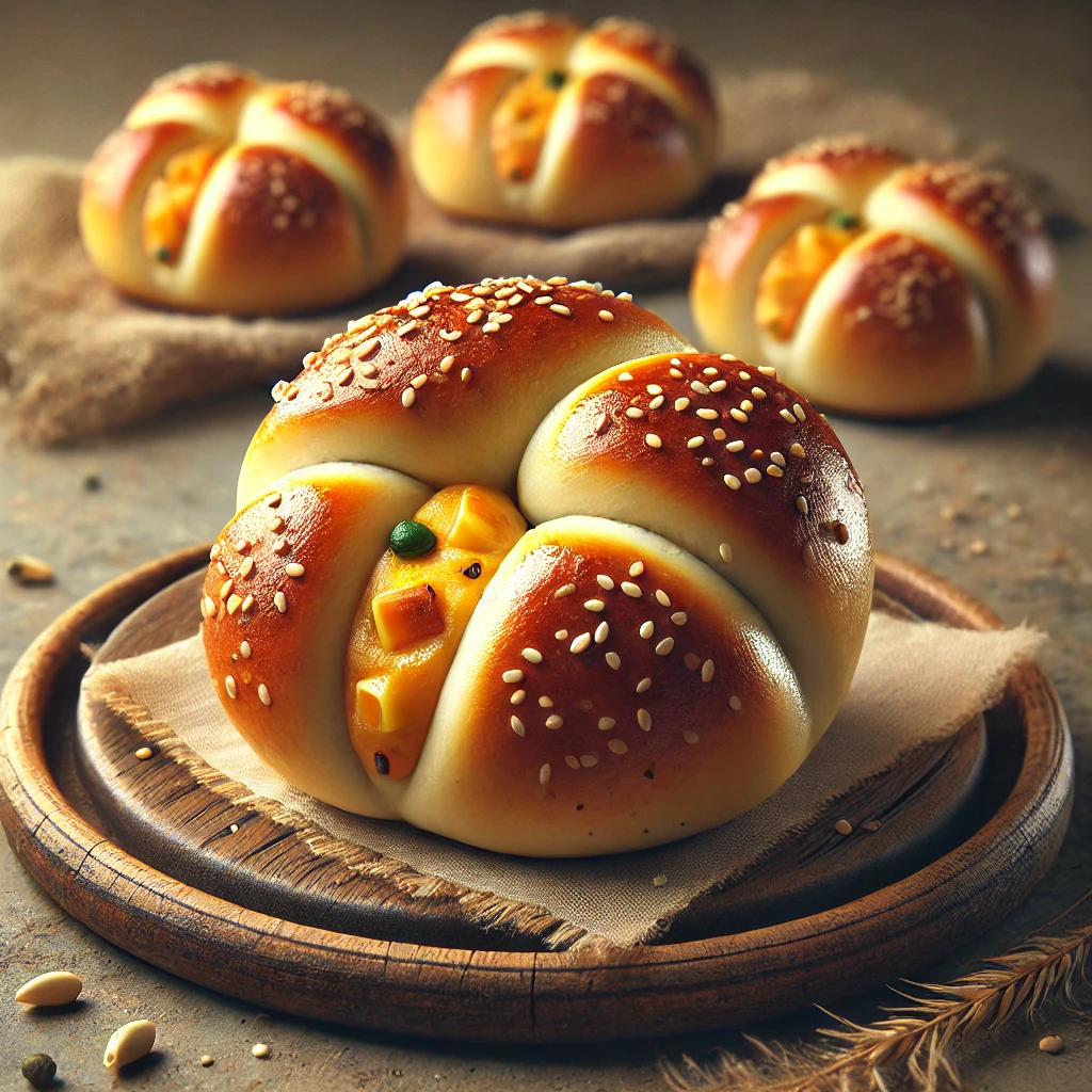 מתכון לבייגלס במילוי גבינות וירקות