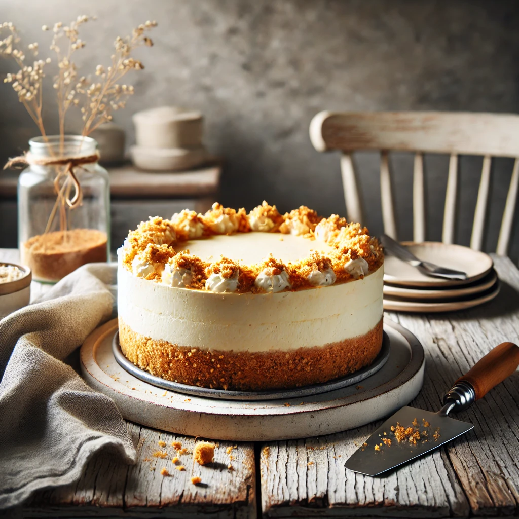 מתכון לעוגת גבינה פירורים ללא אפייה