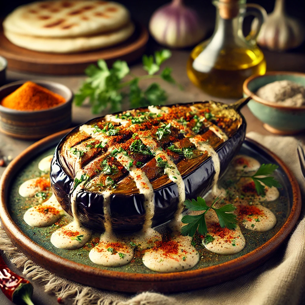 מתכון לחציל בטחינה