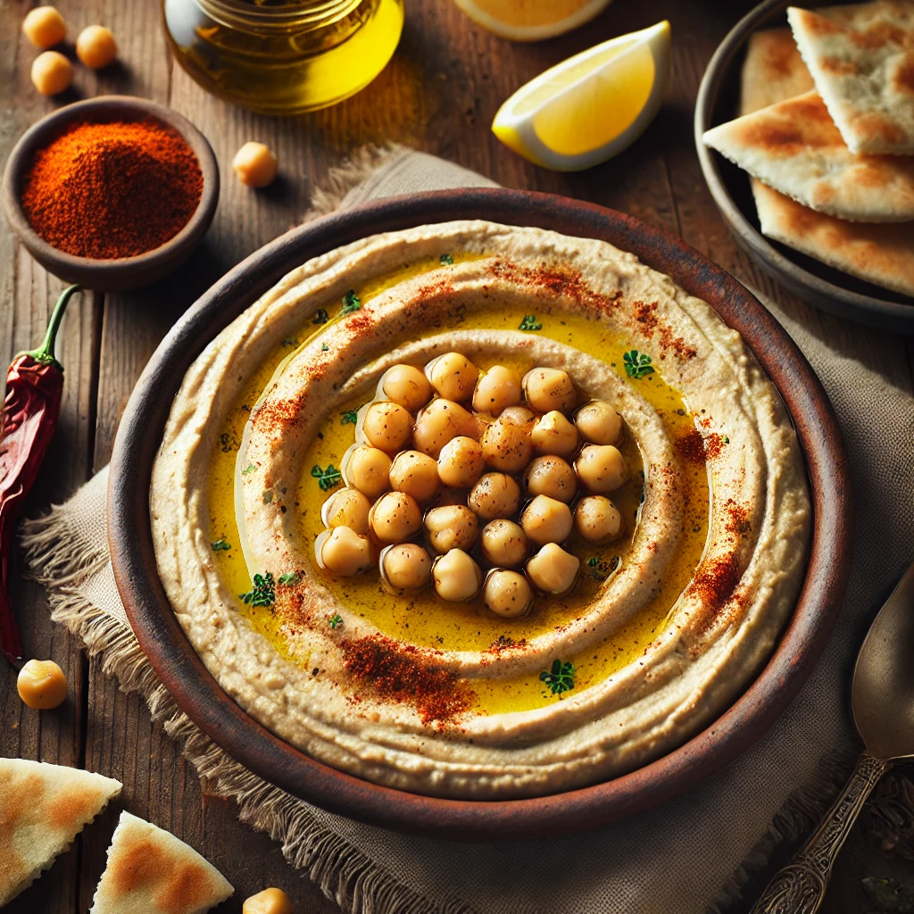 מתכון לחומוס ביתי עם תוספות