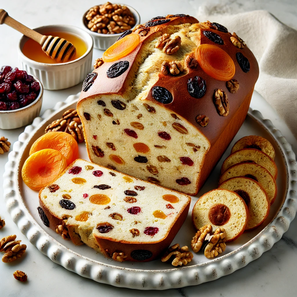 מתכון ללחם כפרי עם פירות יבשים ואגוזים