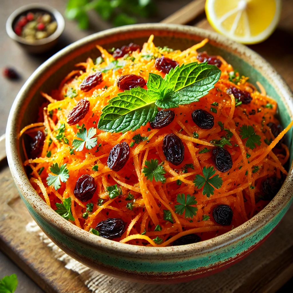 מתכון לסלט גזר עם צימוקים